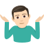 Man shrugging: light skin tone :man_shrugging_tone1: 🤷🏻♂️
